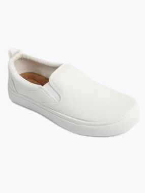 Maurices White Slip-On Canvas Shoe